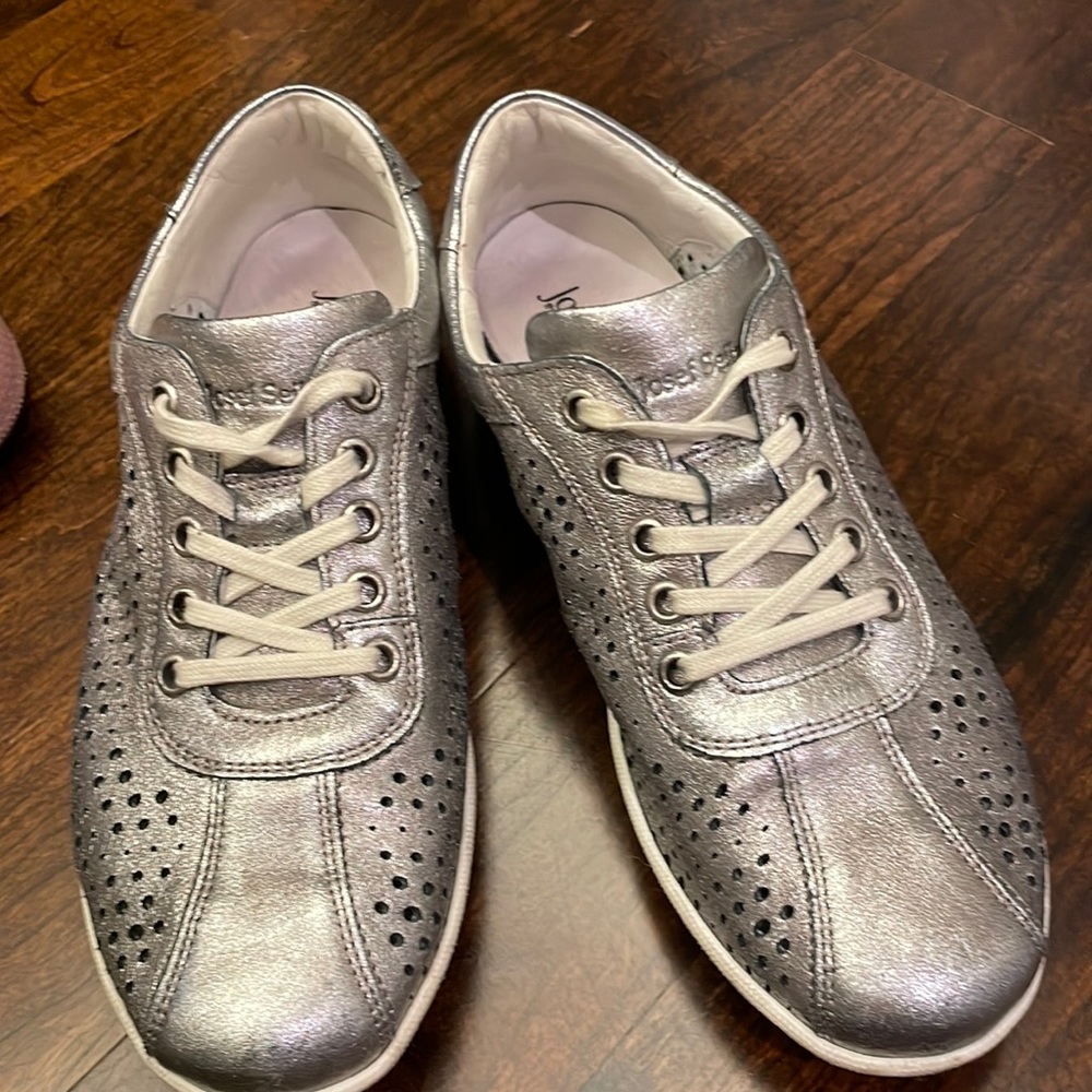Silver chrome stylish sneaks